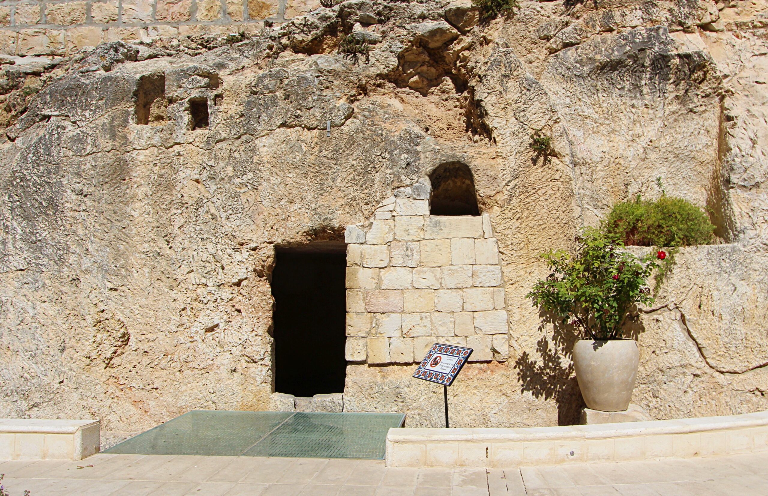 The Garden Tomb is Empty on Easter Morning